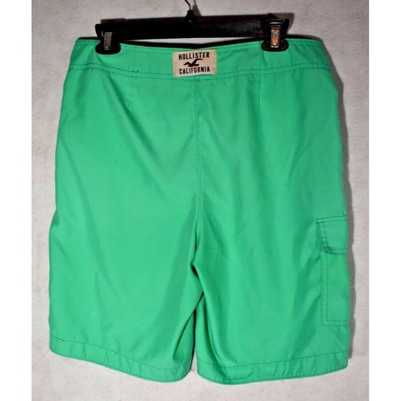 Hollister Board Shorts Swim Trunks Green Size M - Picture 6 of 8